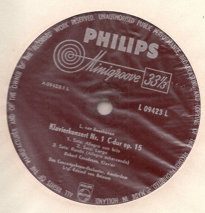 Ludwig van Beethoven, Robert Casadesus : Piano Concertos Nos. 1 And 4  (LP)