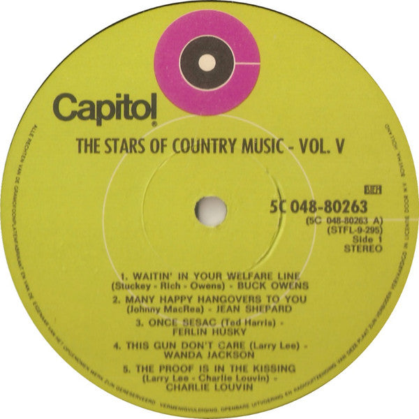 Various : The Stars Of Country Music Vol.5 (LP, Comp)