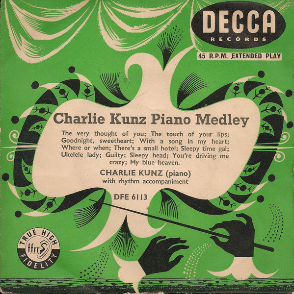 Charlie Kunz : Piano Medley (7", EP, Tri)