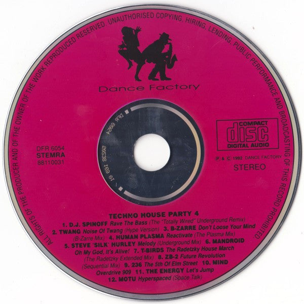 Various : Techno Party 4 - House (CD, Comp)
