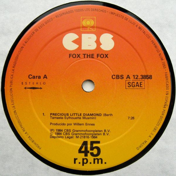 Fox The Fox : Precious Little Diamond (Special Remix) (12", Maxi)