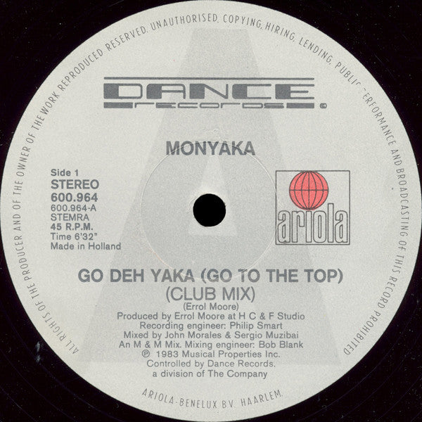 Monyaka : Go Deh Yaka (12")