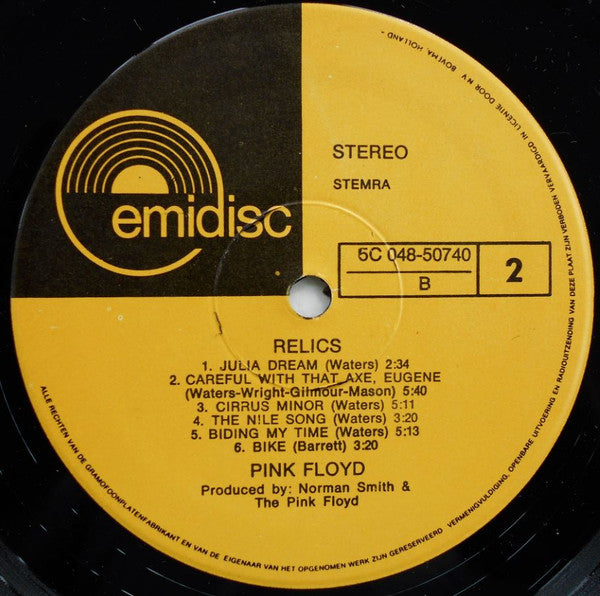 Pink Floyd : Relics (LP, Comp, RP)