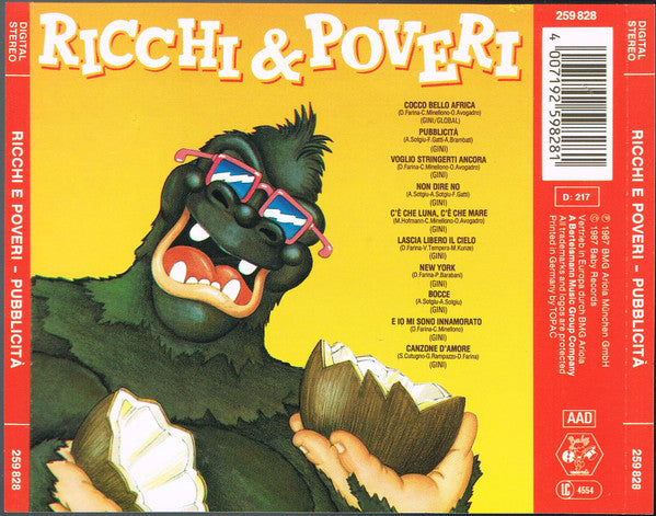 Ricchi E Poveri : Pubblicità (CD, Album, RE)