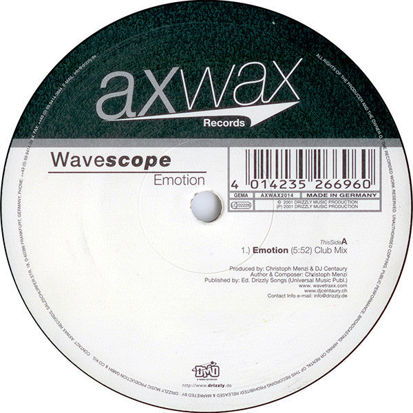 Wavescope : Emotion (12")