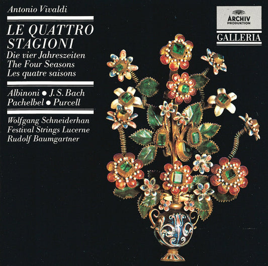 Antonio Vivaldi, Tomaso Albinoni, Johann Sebastian Bach, Johann Pachelbel, Henry Purcell – Wolfgang Schneiderhan, Festival Strings Lucerne, Rudolf Baumgartner : Le Quattro Stagioni (CD, Comp, RM, RP)