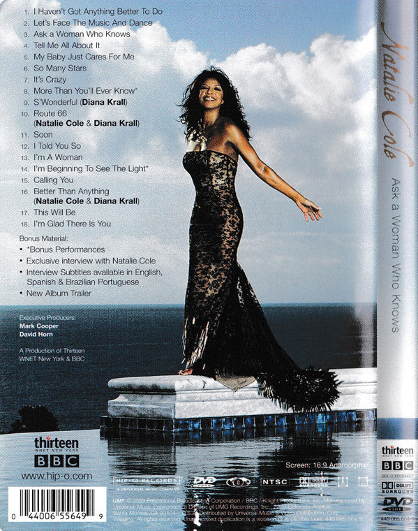 Natalie Cole : Ask A Woman Who Knows (DVD-V, Multichannel, NTSC)