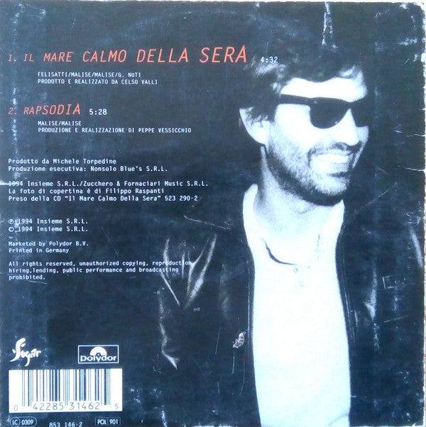 Andrea Bocelli : Il Mare Calmo Della Sera (CD, Single, Car)