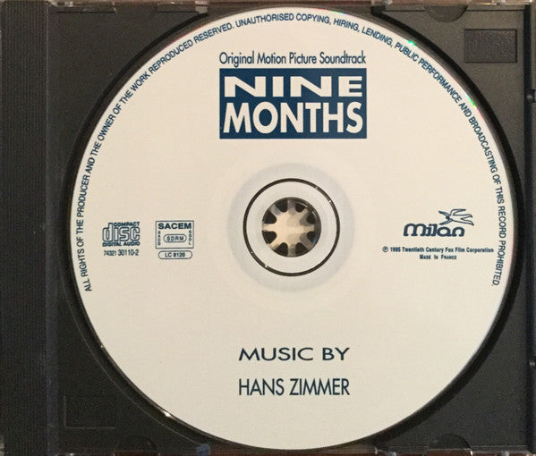Hans Zimmer : Nine Months (Original Motion Picture Soundtrack) (CD, Album)