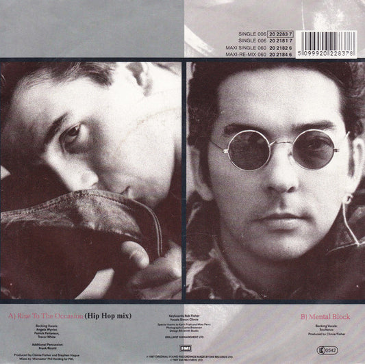 Climie Fisher : Rise To The Occasion (Hip Hop Mix) (7", Single)