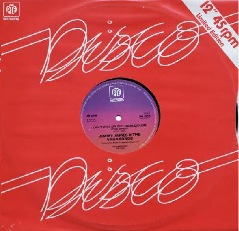 Jimmy James & The Vagabonds : I Can't Stop My Feet From Dancin' (12")