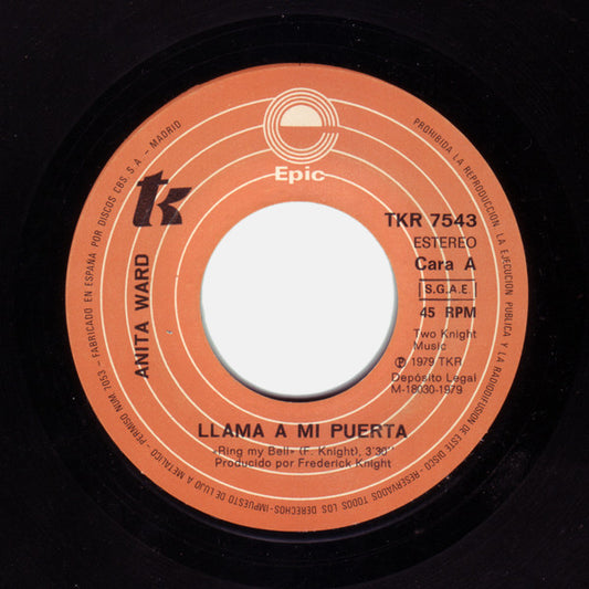 Anita Ward : Llama A Mi Puerta (7", Single)