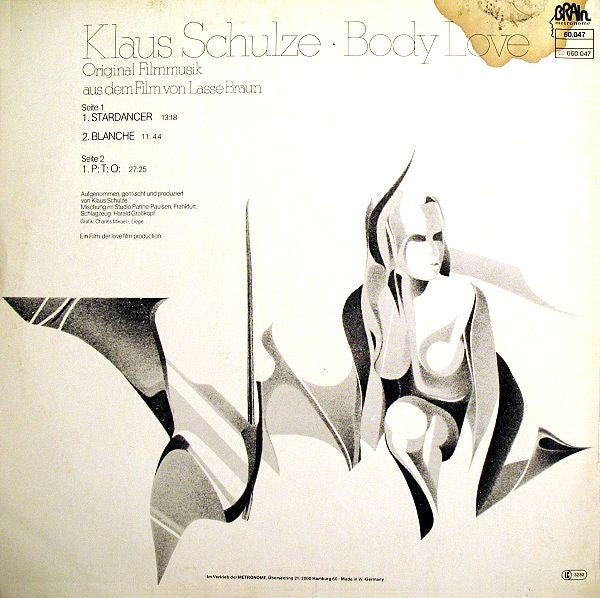 Klaus Schulze : Body Love (LP, Album, RE)