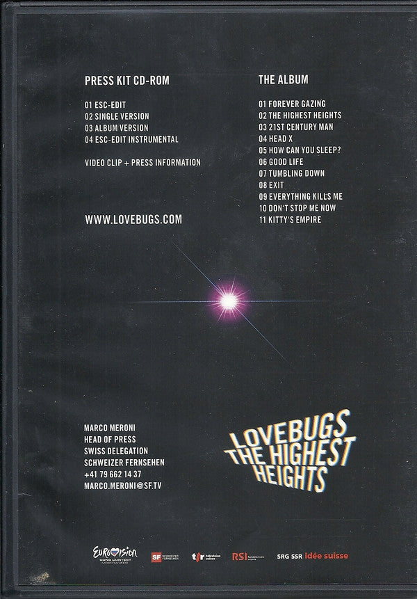 Lovebugs : The Highest Heights (CDr, Single, Promo + CD, Album, Promo)
