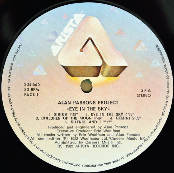 The Alan Parsons Project : Eye In The Sky (LP, Album)