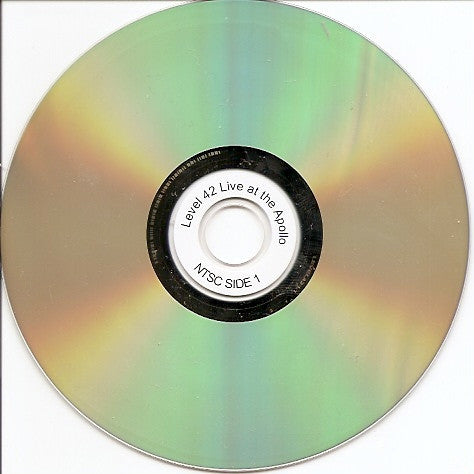 Level 42 : Live At The Apollo, London (DVD, D/Sided, NTSC, PAL)