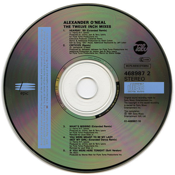 Alexander O'Neal : Twelve Inch Mixes (CD, Comp)