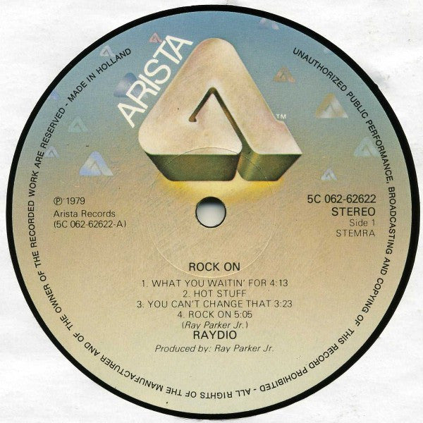 Raydio : Rock On (LP, Album)