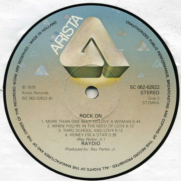 Raydio : Rock On (LP, Album)