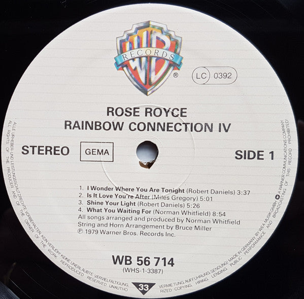 Rose Royce : Rainbow Connection IV (LP, Album)