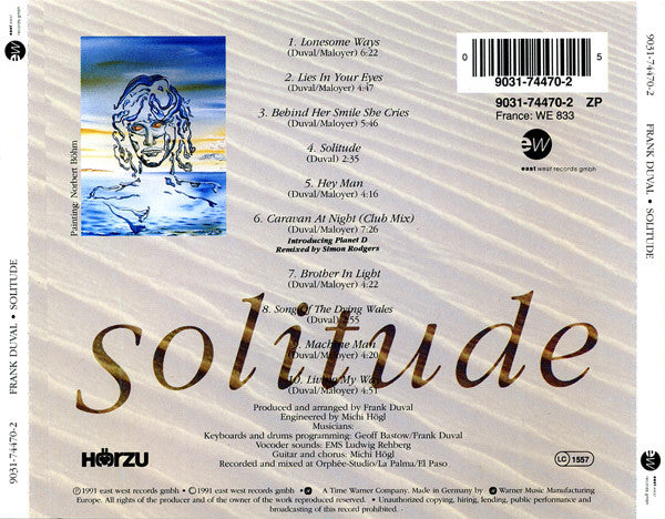 Frank Duval : Solitude (CD, Album)