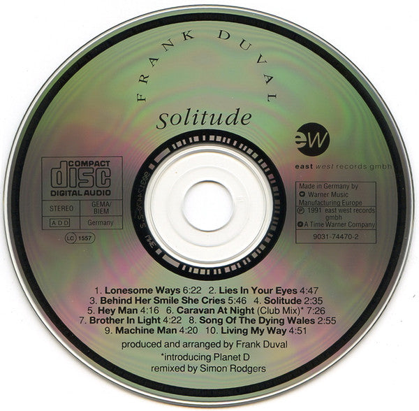 Frank Duval : Solitude (CD, Album)