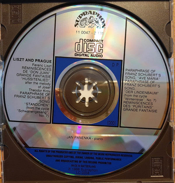 Franz Liszt, Jan Panenka : Liszt And Prague (CD)