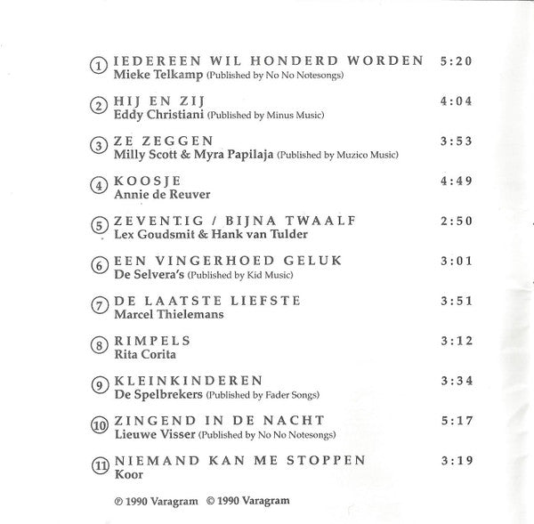 Various : Iedereen Wil Honderd Worden (CD, Album)