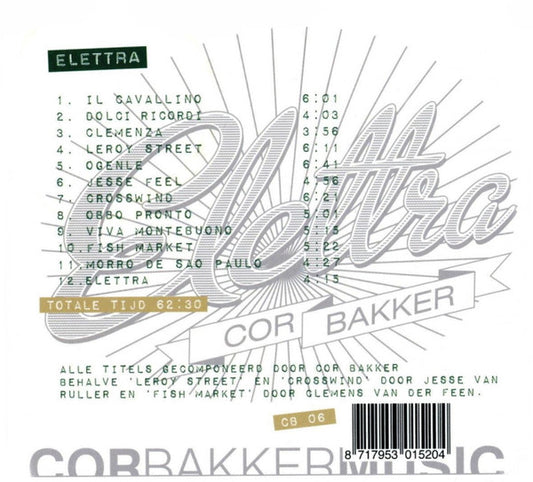 Cor Bakker : Elettra (CD, Album)