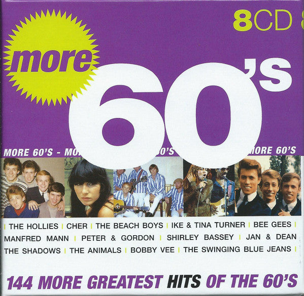 Various : More 60's - 144 More Greatest Hits Of The 60's (8xCD, Comp + Box)