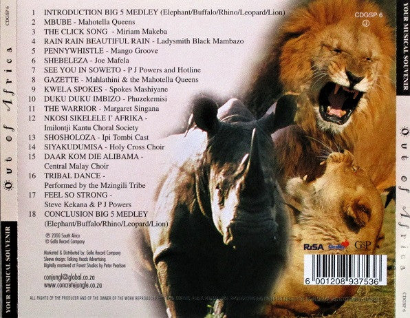 Various : Out Of Africa - Your Musical Souvenir (CD, Comp)