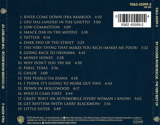 Ry Cooder : River Rescue - The Very Best Of (CD, Comp)