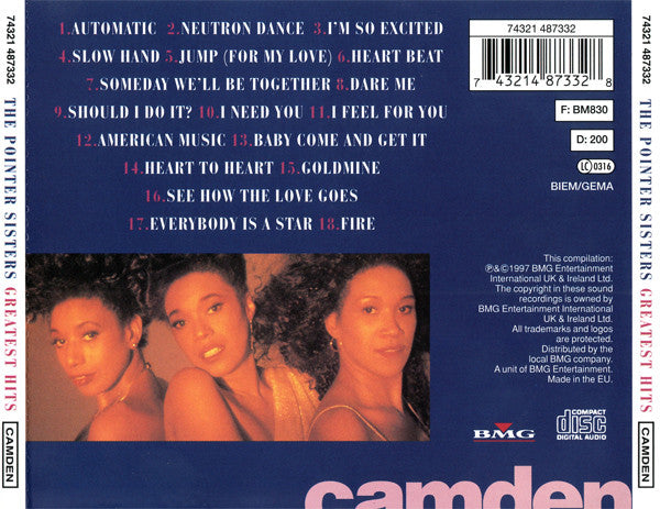 Pointer Sisters : Greatest Hits (CD, Comp)