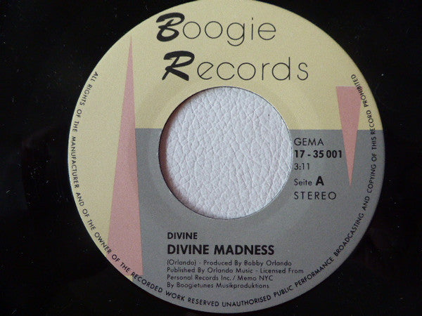 Divine : Divine Madness (7", Single)