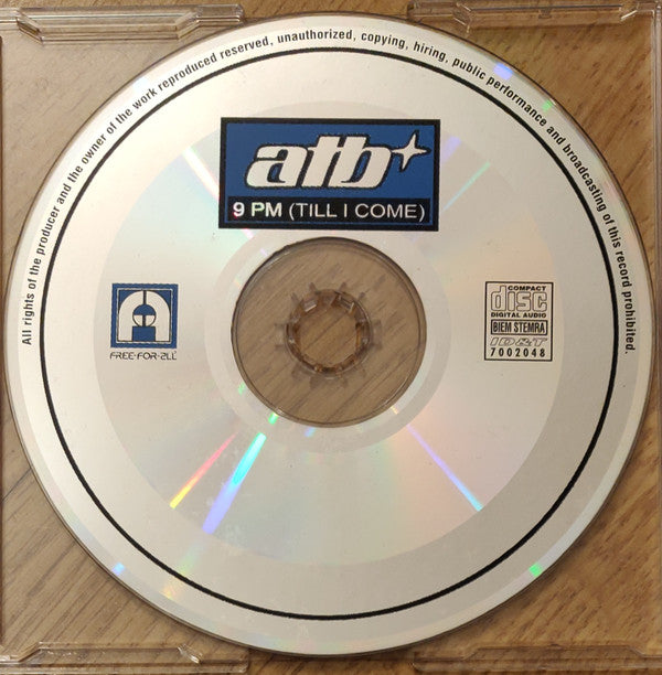 ATB : 9 PM (Till I Come) (CD, Maxi)