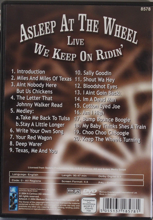Asleep At The Wheel : We Keep On Ridin' . Live (DVD-V, PAL)