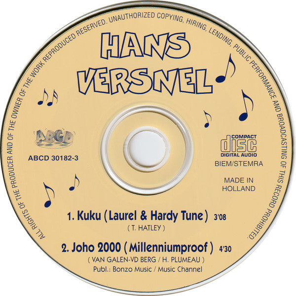 Hans Versnel : Kuku (Laurel & Hardy Tune) (CD, Single)