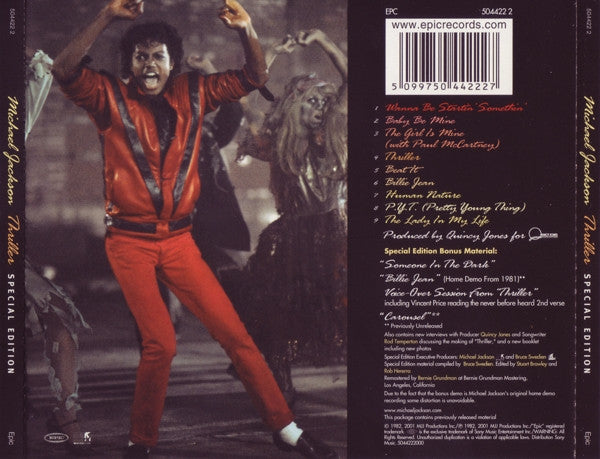 Michael Jackson : Thriller (CD, Album, Ltd, RE, RM, S/Edition, Gol)
