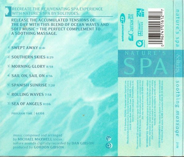 Michael Maxwell : Soothing Massage (CD, Album, Enh)
