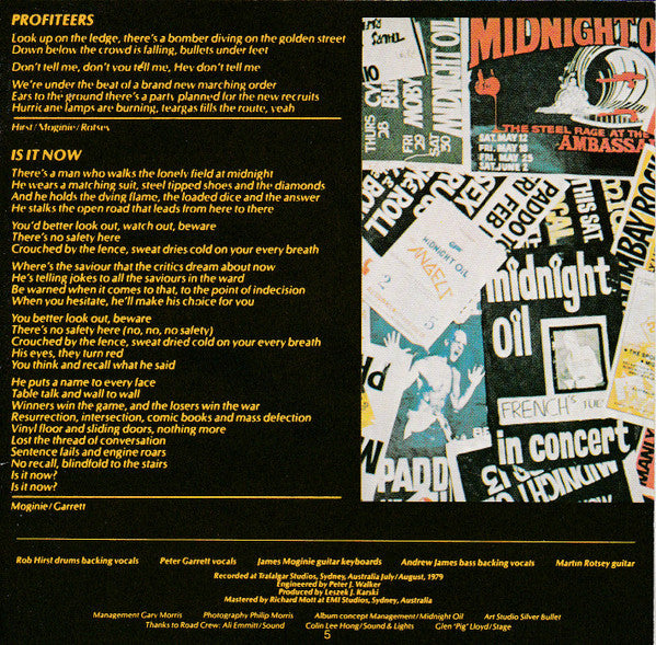 Midnight Oil : Head Injuries (CD, Album)
