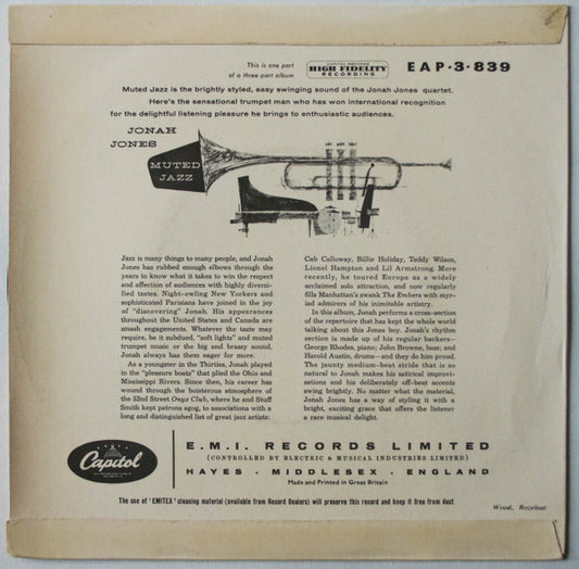 Jonah Jones : Muted Jazz Part 3 (7", EP)