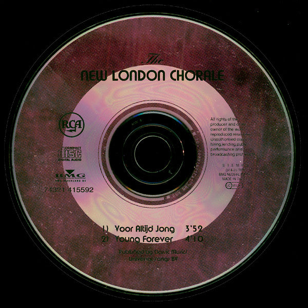 New London Chorale : Voor Altijd Jong / Young Forever (A Tom Parker Project) (CD, Single)