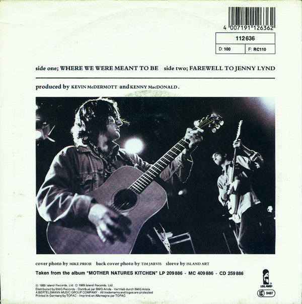 Kevin McDermott Orchestra : Where We Were Meant To Be (7", Single)