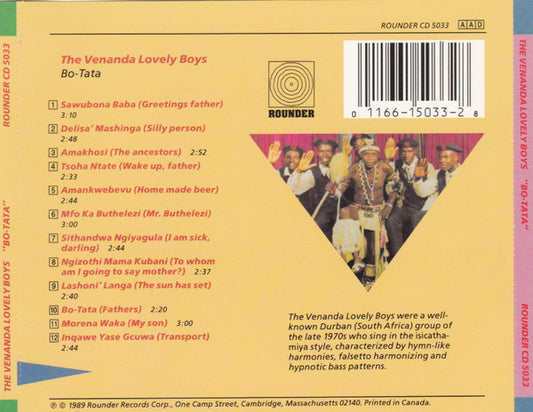 The Venanda Lovely Boys : Bo-Tata (CD, Album)