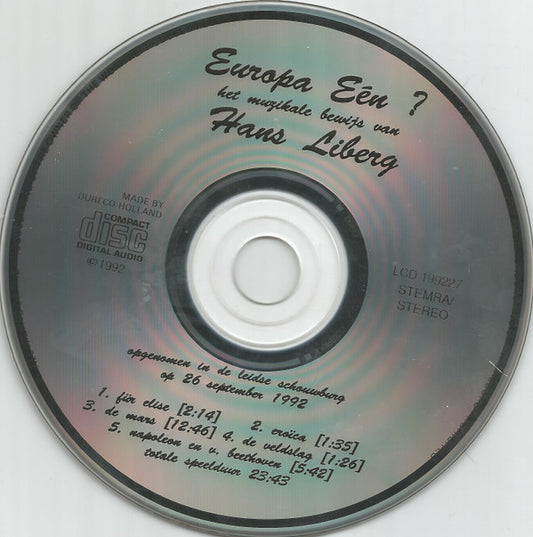 Hans Liberg : Europa Eén? (Het Muzikale Bewijs Van Hans Liberg) (CD)