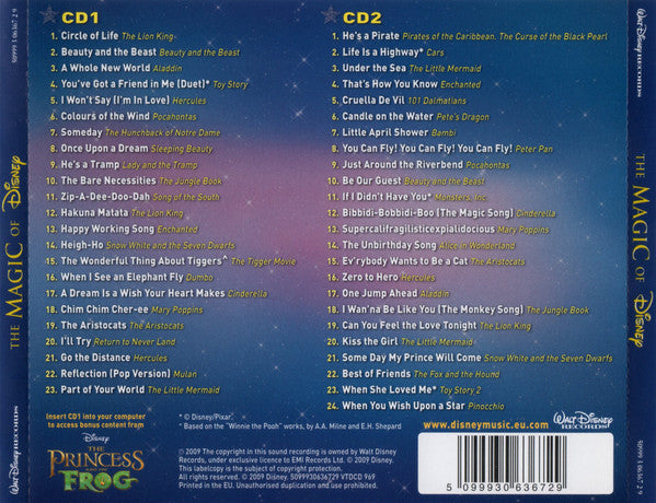 Various : The Magic Of Disney (2xCD, Comp)