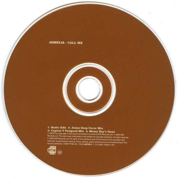 Jamelia : Call Me (CD, Single)