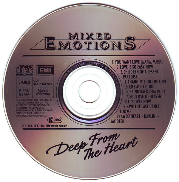 Mixed Emotions : Deep From The Heart (CD, Album)