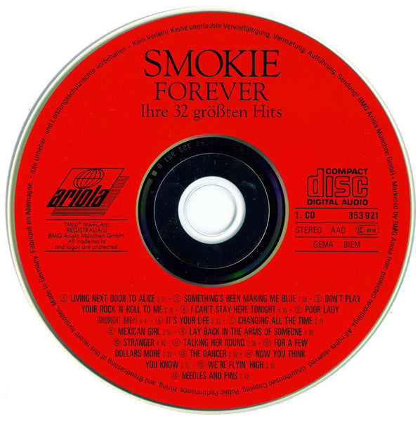 Smokie : Forever - Ihre 32 Größten Hits (2xCD, Comp, RM, Fat)
