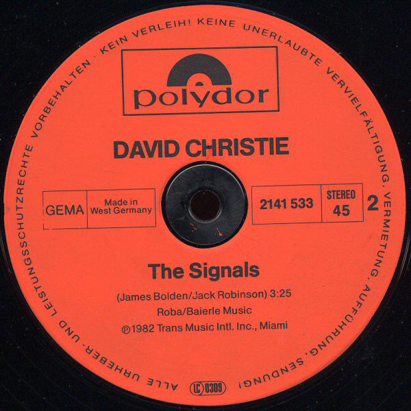 David Christie : Saddle Up (12", Maxi)
